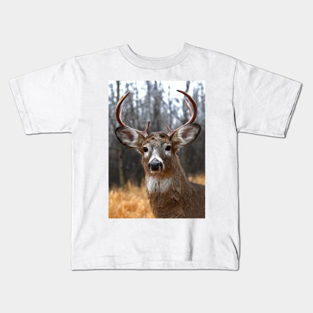 I am Prince - White-tailed deer Kids T-Shirt by Jim Cumming